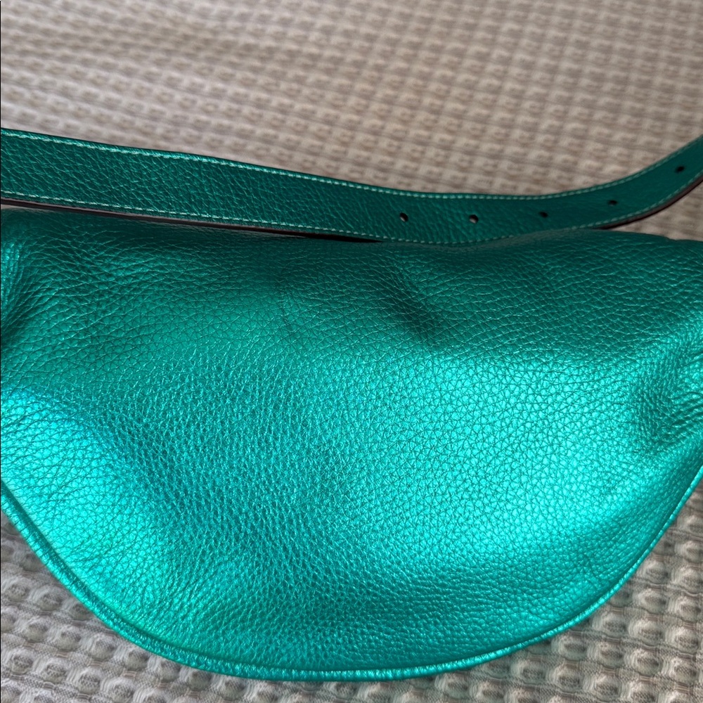 Coach Teal Leather Women's Bag - Picture 9 of 9